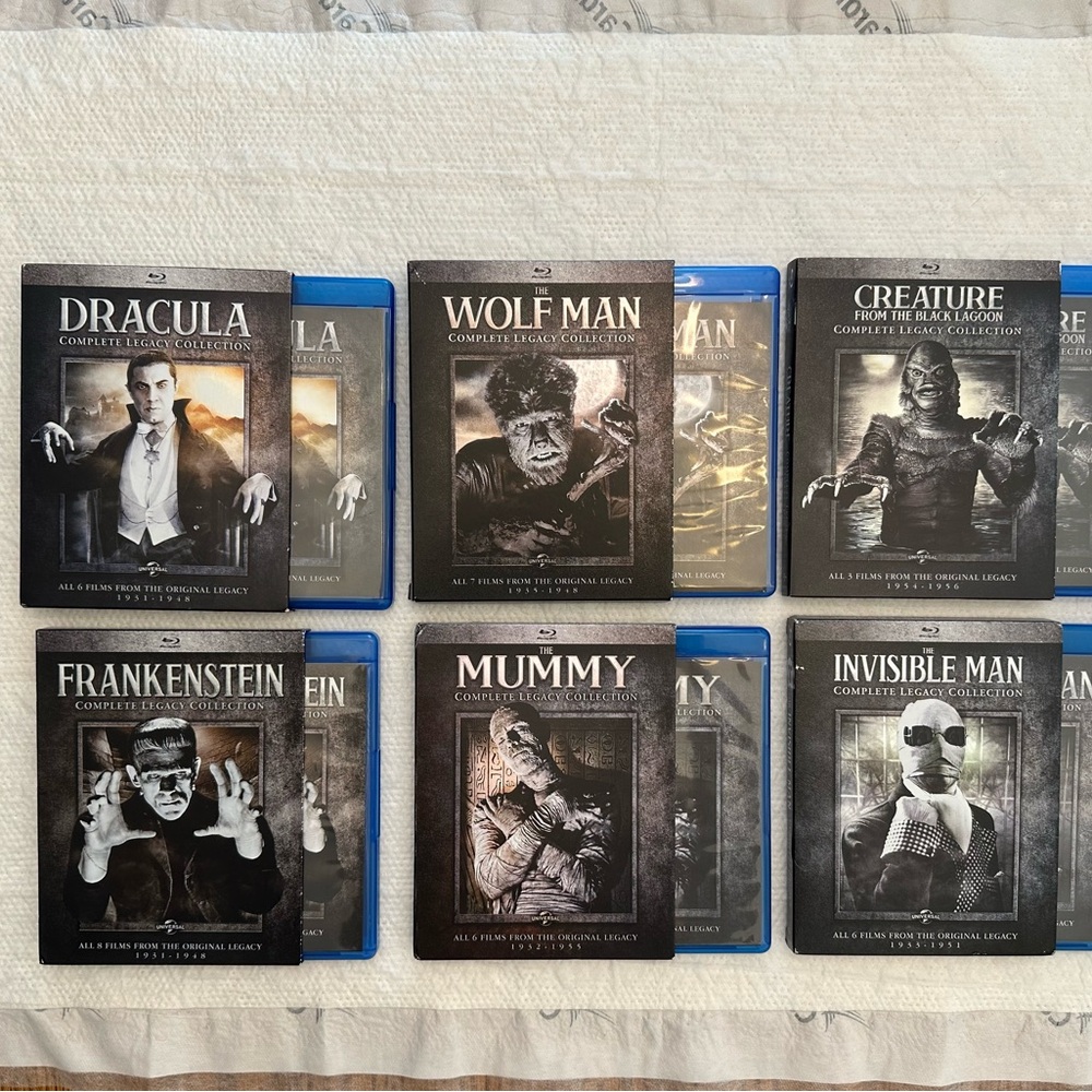 Classic Monster Movie Collection Blu-ray Set.